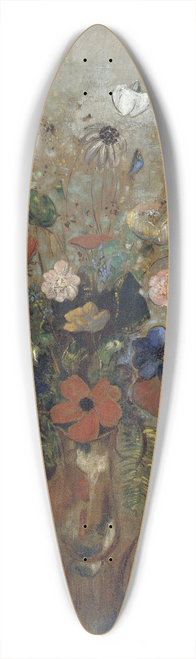 Odilon Redon - Still Life with Flowers 39.3 inch art pintail longboard deck