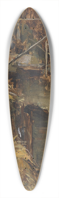 Olga Wisinger-Florian - Studie zu einem Stallinterieur 39.3 inch art pintail longboard deck