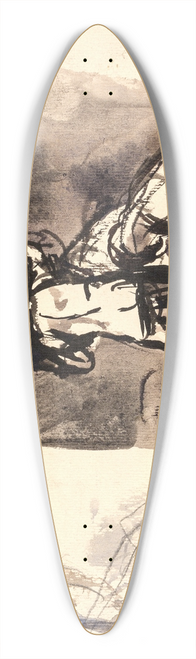 Oluf Hartmann - Studie til Ddalus og Ikarus 39.3 inch art pintail longboard deck