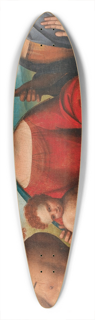 Ortolano - The Madonna and Child with Saints Sebastian and James the Greater 39.3 inch art pintail longboard deck