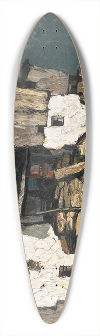 Oskar Mulley - Bergbauernhof 39.3 inch art pintail longboard deck