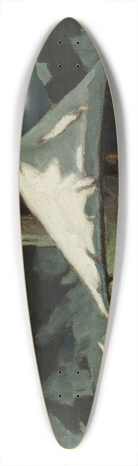Oskar Mulley - Winternacht im Bergdorf 39.3 inch art pintail longboard deck