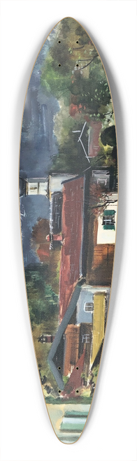 Otto Geigenberger - Bayerisches Dorf 39.3 inch art pintail longboard deck