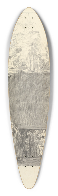 Otto Greiner - Cover design for Klassischer Skulpurenschatz 39.3 inch art pintail longboard deck