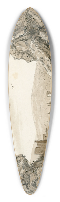 Otto Howen - Een havenplaats in Spanje, Port de Passage 39.3 inch art pintail longboard deck