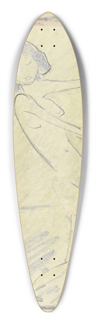 Otto Mueller - Naked Dancing Girl 39.3 inch art pintail longboard deck