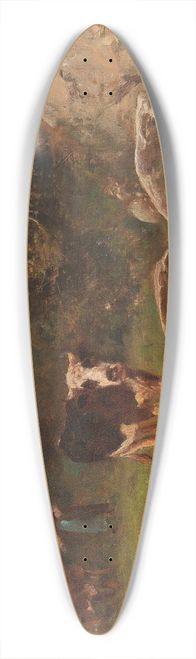 Otto von Thoren - Heading to the Watering Place 39.3 inch art pintail longboard deck