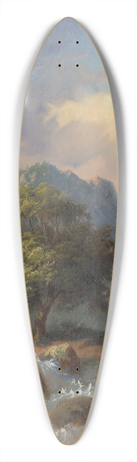 Pal Bhm - Tatra Landscape 39.3 inch art pintail longboard deck