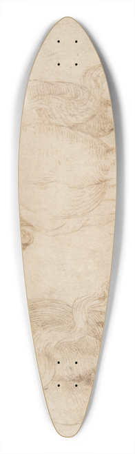 Parmigianino - Horses 39.3 inch art pintail longboard deck
