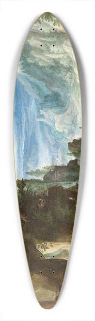 Paul Bril - Mountainous Landscape with Saint Jerome 39.3 inch art pintail longboard deck