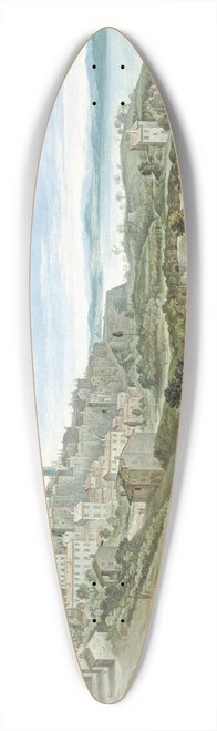 Paul Bril - View of Bracciano 39.3 inch art pintail longboard deck