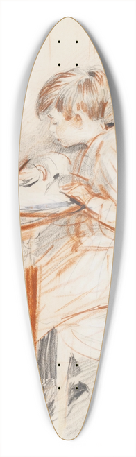 Paul Csar Helleu - Jean crivant de profil 39.3 inch art pintail longboard deck