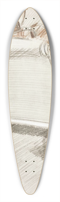 Paul Csar Helleu - Jeu Denfants 39.3 inch art pintail longboard deck