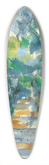 Paul Czanne - Forest Scene (Path from Mas Jolie to Chteau noir) 39.3 inch art pintail longboard deck