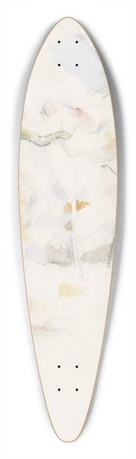 Paul Czanne - Sous-bois (Under the Trees) 39.3 inch art pintail longboard deck