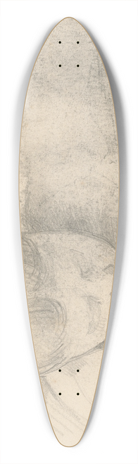 Paul Czanne - Woman Leaning Forward II 39.3 inch art pintail longboard deck