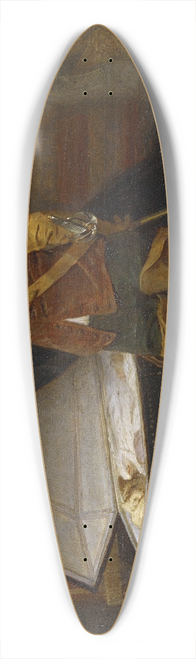 Paul Delaroche - Cromwell And Charles I 39.3 inch art pintail longboard deck