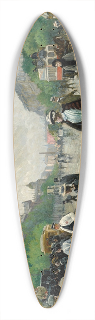 Paul Fischer - Whats Going On In Copenhagen 39.3 inch art pintail longboard deck