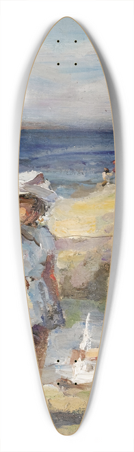 Paul Michel Dupuy - At the Beach 39.3 inch art pintail longboard deck