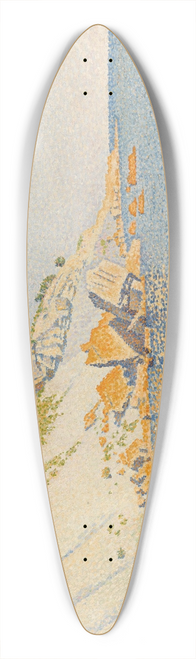 Paul Signac - Cassis, Cap Lombard, Opus 196 39.3 inch art pintail longboard deck