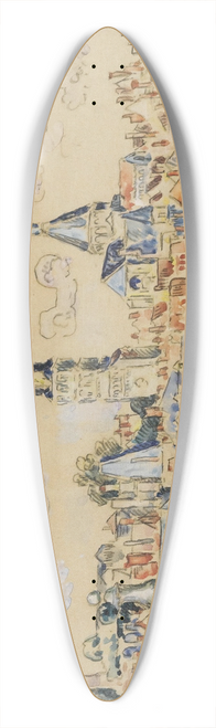 Paul Signac - La Charit Sur Loire 39.3 inch art pintail longboard deck