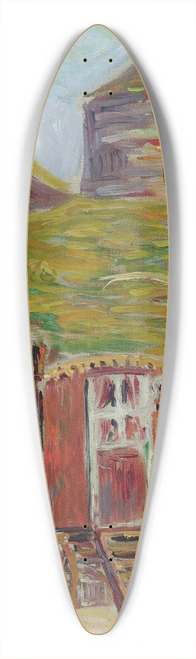 Paul Signac - Port-En-Bessin, La Vieille Tour 39.3 inch art pintail longboard deck