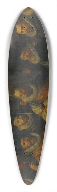 Paulus Moreelse - Officers and other civic Guardsmen of the IIIrd District of Amsterdam, under the Command of Captain Jacob Gerritsz Hoyngh and Lieutenant Nanningh Florisz Cloeck 39.3 inch art pintail longboard deck