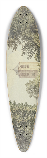 Paulus van Liender - Lis bij Haarlem 39.3 inch art pintail longboard deck