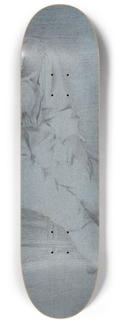 Cornelis Pietersz. Bega - Study of a seated man, one hand resting inside his jacket 8.25 inch art skate deck