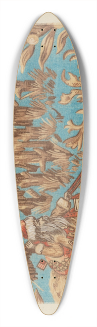 Pearl Gibbo - Santa Claus Tapestry 39.3 inch art pintail longboard deck