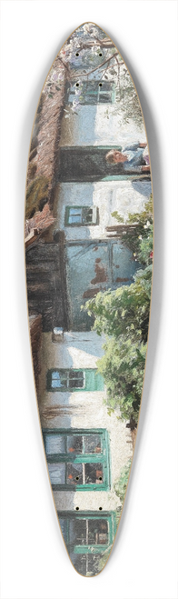 Peder Mrk Mnsted - Springtime in a Rustic Garden 39.3 inch art pintail longboard deck