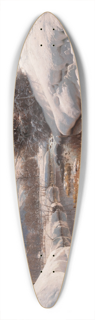 Peder Mrk Mnsted - Winter sun in Engadin 39.3 inch art pintail longboard deck