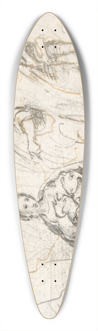 Pedro Duque y Cornejo - The Annunciation (Angel Approaching From the Right) 39.3 inch art pintail longboard deck