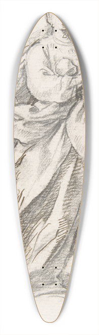 Pedro Duque y Cornejo - Virgin of the Immaculate Conception Standing on Clouds 39.3 inch art pintail longboard deck
