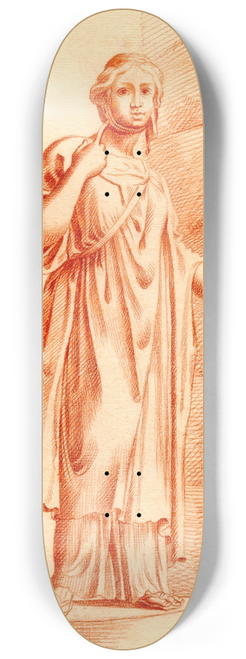 Cornelis Pronk - Beeld van staande vrouw, het hoofd verbonden 8.25 inch art skate deck