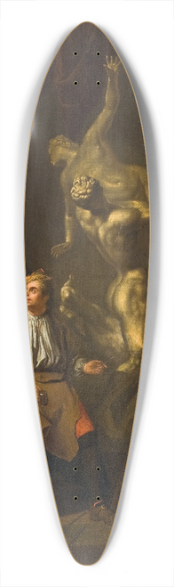 Peter Angelis - A Sculptors Studio 39.3 inch art pintail longboard deck