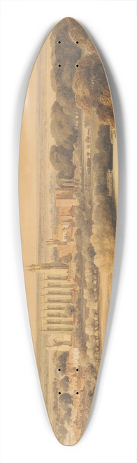 Peter De Wint - Eton, Twilight 39.3 inch art pintail longboard deck