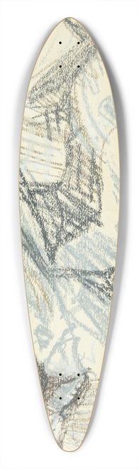 Peter Hansen - Billedhuggeren Kai Nielsen hviler sig under arbejdet p Mads Rasmussens statue 39.3 inch art pintail longboard deck