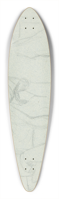 Peter Hansen - Zylograf F Hendriksen 39.3 inch art pintail longboard deck