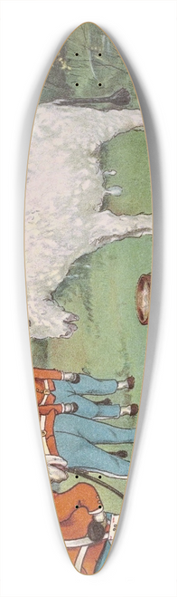Peter Newell - The mules declared he looked just like a great big woolly sheep 39.3 inch art pintail longboard deck