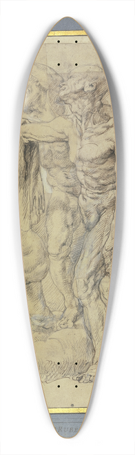 Peter Paul Rubens - Eva, Maria Magdalena, der Heilige Bartholomus und ein weiterer fr ein Jngstes Gericht 39.3 inch art pintail longboard deck