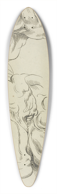 Peter Paul Rubens - Heads and necks of two bovines; portion of neck of a third 39.3 inch art pintail longboard deck