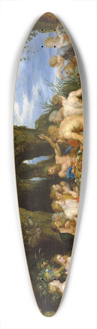 Peter Paul Rubens - The Feast of Achelos 39.3 inch art pintail longboard deck