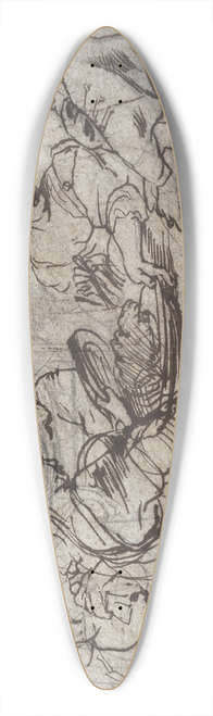 Peter Paul Rubens - The Feast of Herod (recto) 39.3 inch art pintail longboard deck