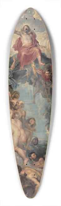 Peter Paul Rubens - The Great Last Judgement 39.3 inch art pintail longboard deck