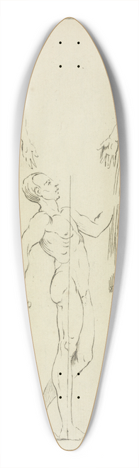 Peter Paul Rubens - Three standing figures, seen from side and front 39.3 inch art pintail longboard deck