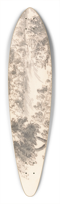 Peter Tillemans - Poston Bridge, Herefordshire 39.3 inch art pintail longboard deck