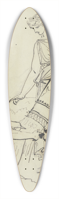 Peter von Cornelius - Ceres beschenkt den Triptolemus mit der Weizenfrucht und heit ihn dieselbe ber die Erde auszubreiten 39.3 inch art pintail longboard deck