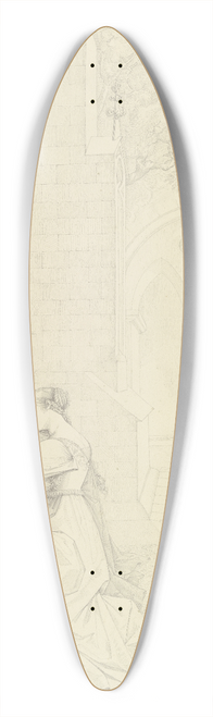 Peter von Cornelius - Gretchen im Klosterhofe kniend vor der Mater Dolorosa 39.3 inch art pintail longboard deck