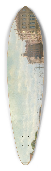 Petr Petrovich Vereshchagin - View Of Palace Square, St Petersburg 39.3 inch art pintail longboard deck